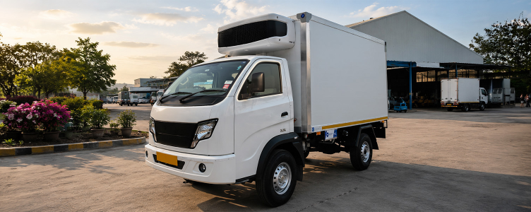 Sub Zero refrigerated truck for dairy and ice cream transport